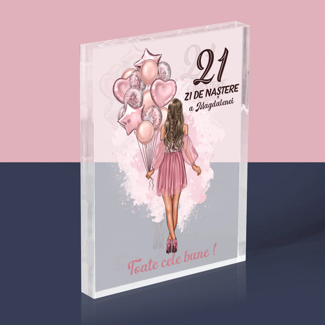 Creator De Personaj: Ziua De Naștere Baloane - Bloc Acrilic