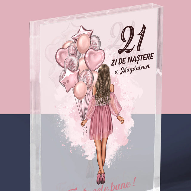 Creator De Personaj: Ziua De Naștere Baloane - Bloc Acrilic