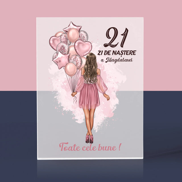 Creator De Personaj: Ziua De Naștere Baloane - Bloc Acrilic