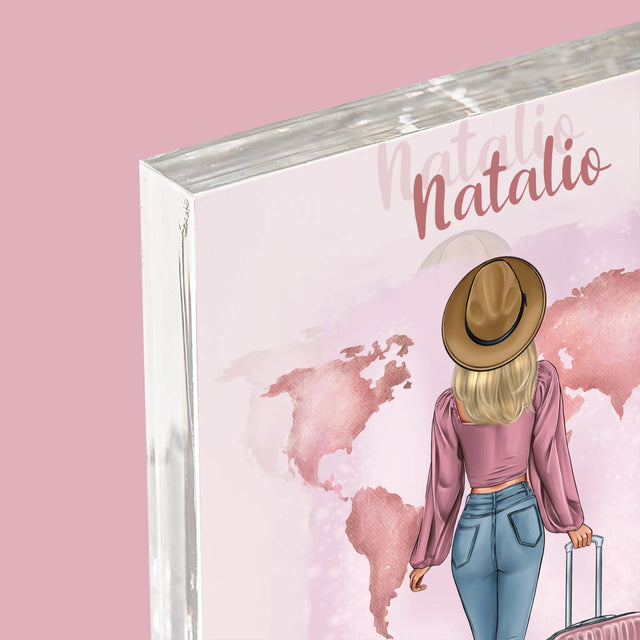 Creator De Personaj: Fată Călătoare - Bloc Acrilic