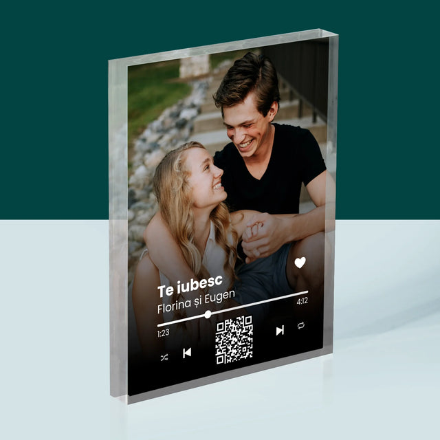 Fotografie Si Semnătură: Cântecul Vostru Cu Cod Qr - Bloc Acrilic