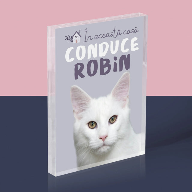 Fotografie Si Semnătură: În Această Casă Conduce Animalul - Bloc Acrilic