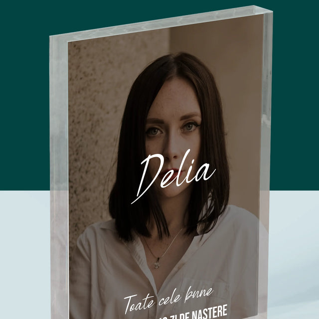 Fotografie Si Semnătură: A 40 Zi De Naștere Toate Cele Bune - Bloc Acrilic