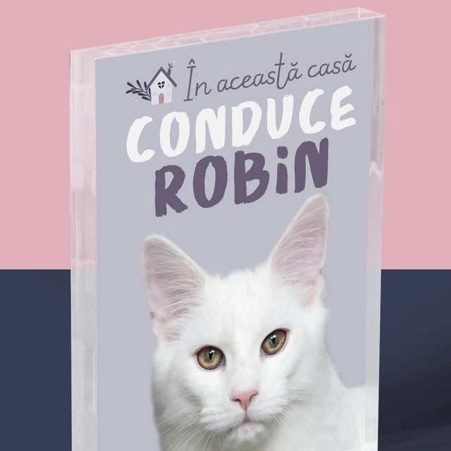 Fotografie Si Semnătură: În Această Casă Conduce Animalul - Bloc Acrilic