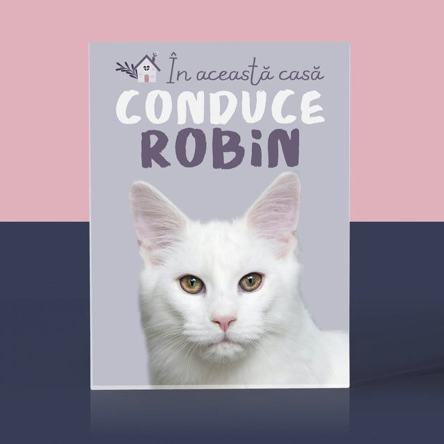 Fotografie Si Semnătură: În Această Casă Conduce Animalul - Bloc Acrilic