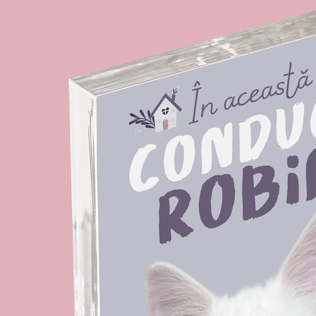 Fotografie Si Semnătură: În Această Casă Conduce Animalul - Bloc Acrilic
