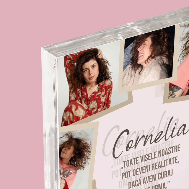 Colaj De Fotografii: 40 Zi De Naștere Realizeați Dorințele - Bloc Acrilic