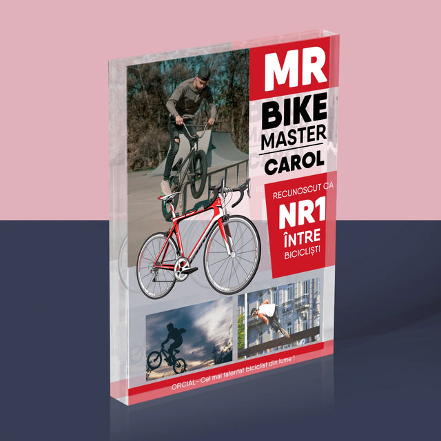 Copertă Derevistă: Mr Bike Master - Bloc Acrilic