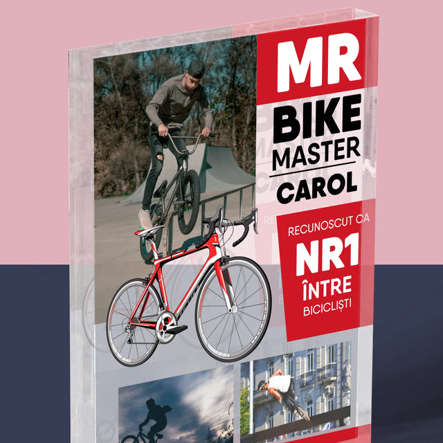 Copertă Derevistă: Mr Bike Master - Bloc Acrilic