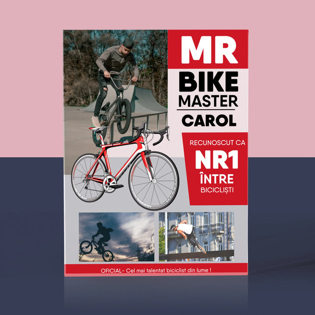Copertă Derevistă: Mr Bike Master - Bloc Acrilic