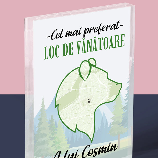 Harta Oraș: Cel Mai Preferat Loc De Vînătoare - Bloc Acrilic