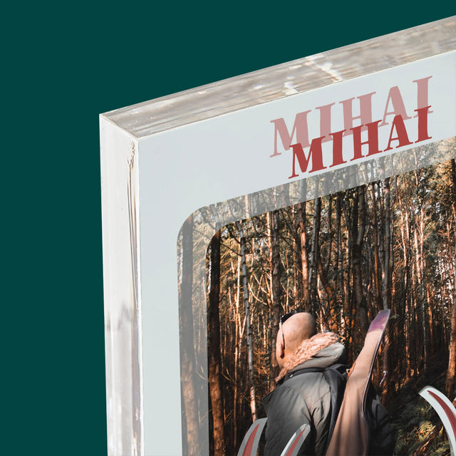 Fotografie Si Semnătură: Cerb - Bloc Acrilic