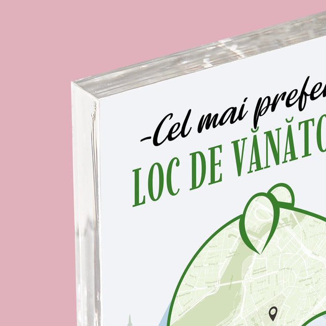 Harta Oraș: Cel Mai Preferat Loc De Vînătoare - Bloc Acrilic