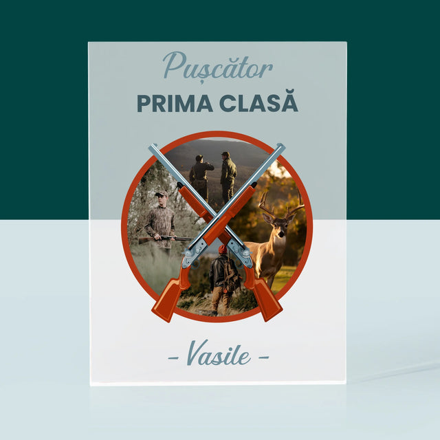 Colaj De Fotografii: Pușcător Prima Clasă - Bloc Acrilic