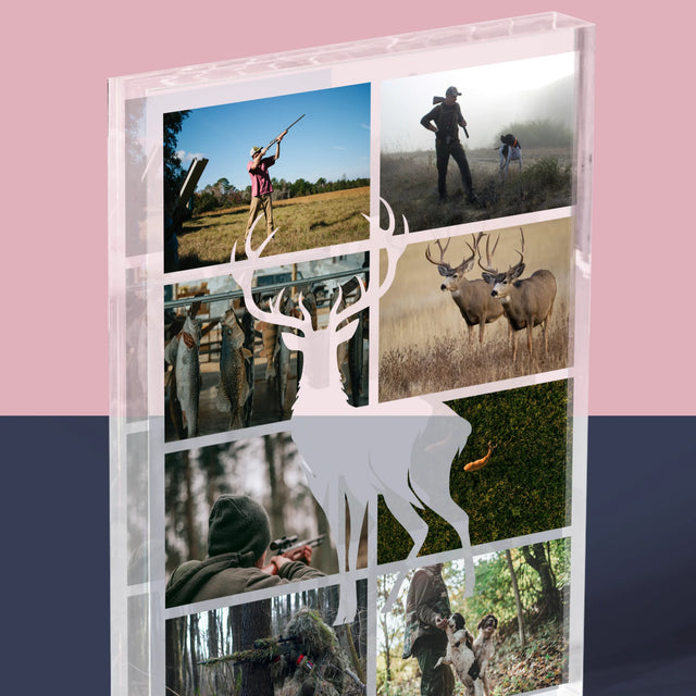 Colaj De Fotografii: Vânător - Bloc Acrilic