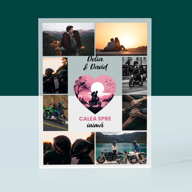 Colaj De Fotografii: Calea Spre Inimă - Bloc Acrilic