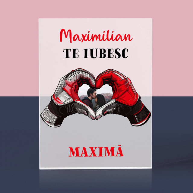 Fotografie Si Semnătură: Te Iubesc Cu Viteză Maximă - Bloc Acrilic