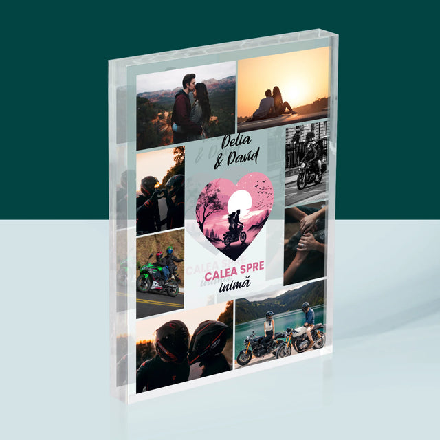 Colaj De Fotografii: Calea Spre Inimă - Bloc Acrilic