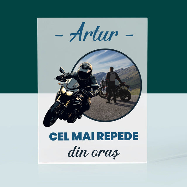 Fotografie Si Semnătură: Cel Mai Repede Din Oraș - Bloc Acrilic