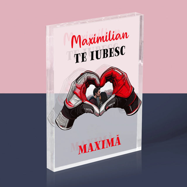 Fotografie Si Semnătură: Te Iubesc Cu Viteză Maximă - Bloc Acrilic