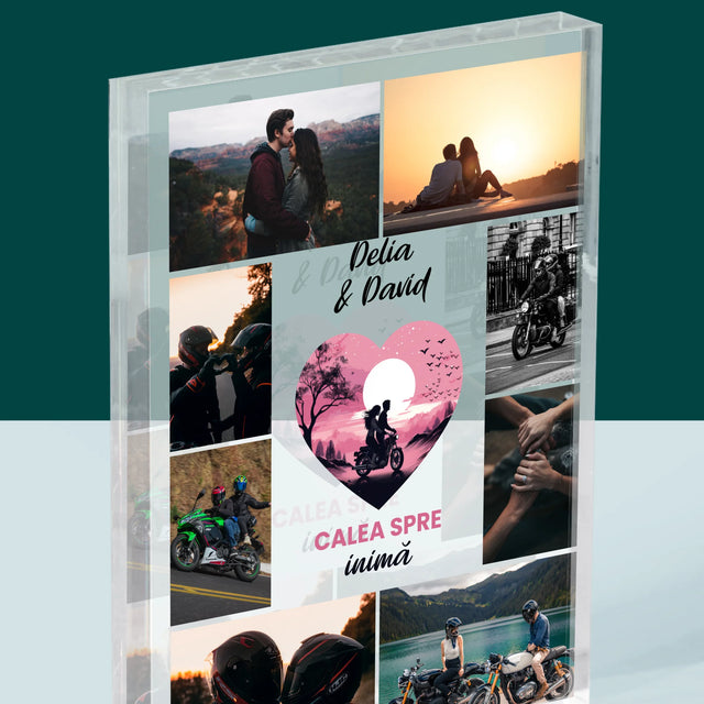 Colaj De Fotografii: Calea Spre Inimă - Bloc Acrilic