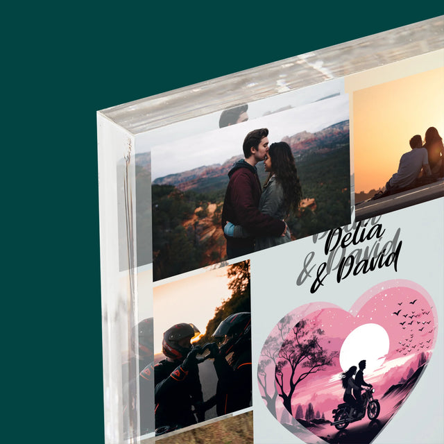 Colaj De Fotografii: Calea Spre Inimă - Bloc Acrilic