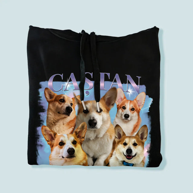 Personajul Tău: Bootleg Cu Cîinele Tău - Hanorac Cu Glugă Pentru Bărbați