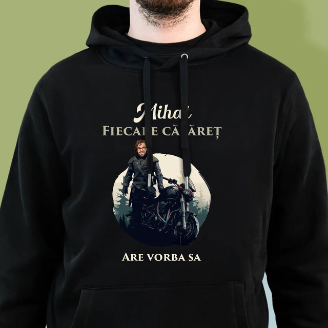 Personajul Tău: Fiecare Călăreț - Hanorac Cu Glugă Pentru Bărbați