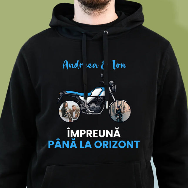 Colaj De Fotografii: Împreună Pînă La Orizont - Hanorac Cu Glugă Pentru Bărbați