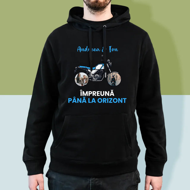 Colaj De Fotografii: Împreună Pînă La Orizont - Hanorac Cu Glugă Pentru Bărbați