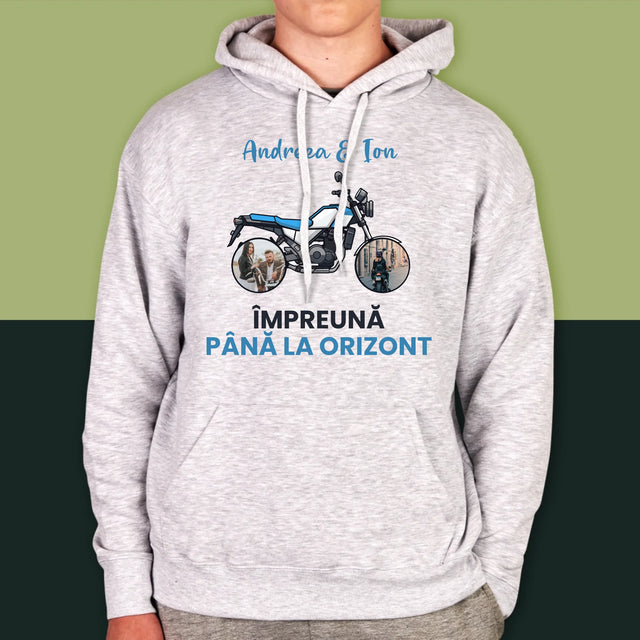 Colaj De Fotografii: Împreună Pînă La Orizont - Hanorac Cu Glugă Pentru Bărbați