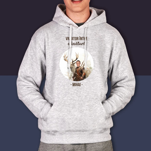 Personajul Tău: Vrăjitor Între Vânători - Hanorac Cu Glugă Pentru Bărbați