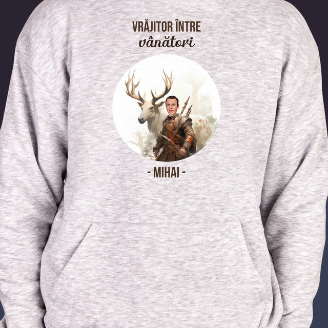 Personajul Tău: Vrăjitor Între Vânători - Hanorac Cu Glugă Pentru Bărbați