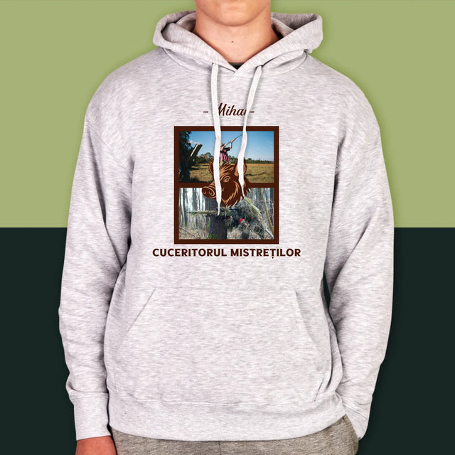 Colaj De Fotografii: Cuceritorul Mistreților - Hanorac Cu Glugă Pentru Bărbați