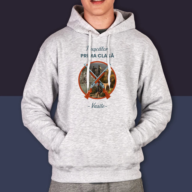 Colaj De Fotografii: Pușcător Prima Clasă - Hanorac Cu Glugă Pentru Bărbați