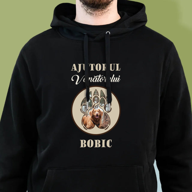 Formă Din Fotografii: Ajutorul Vânătorului - Hanorac Cu Glugă Pentru Bărbați