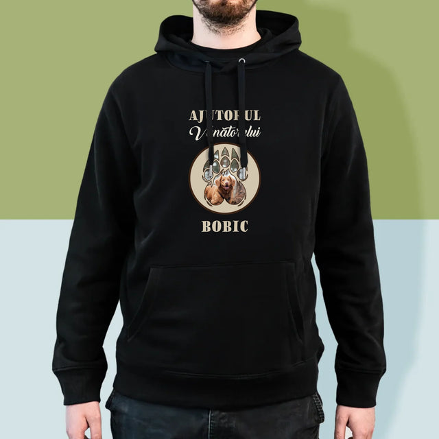 Formă Din Fotografii: Ajutorul Vânătorului - Hanorac Cu Glugă Pentru Bărbați