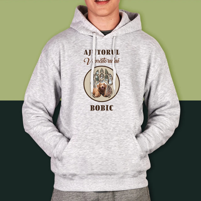 Formă Din Fotografii: Ajutorul Vânătorului - Hanorac Cu Glugă Pentru Bărbați