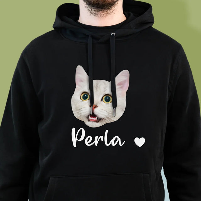 Personajul Tău: Capul Mâțului Tău - Hanorac Cu Glugă Pentru Bărbați