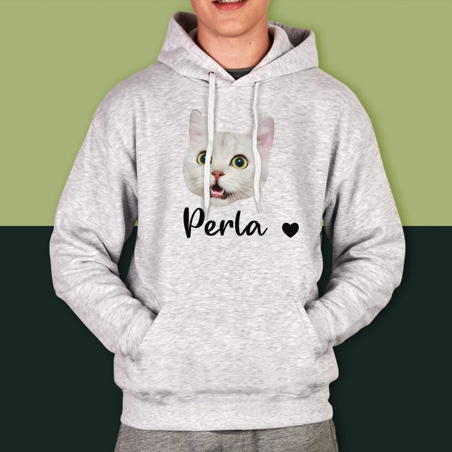 Personajul Tău: Capul Mâțului Tău - Hanorac Cu Glugă Pentru Bărbați