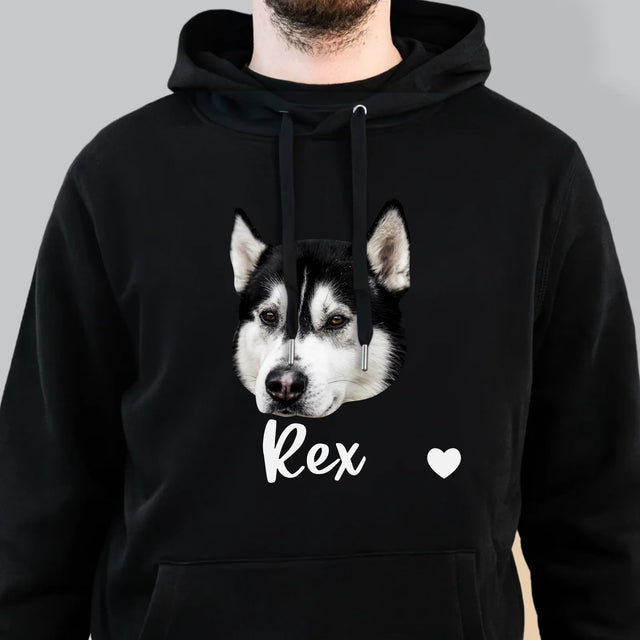 Personajul Tău: Capul Câinelui Tău - Hanorac Cu Glugă Pentru Bărbați