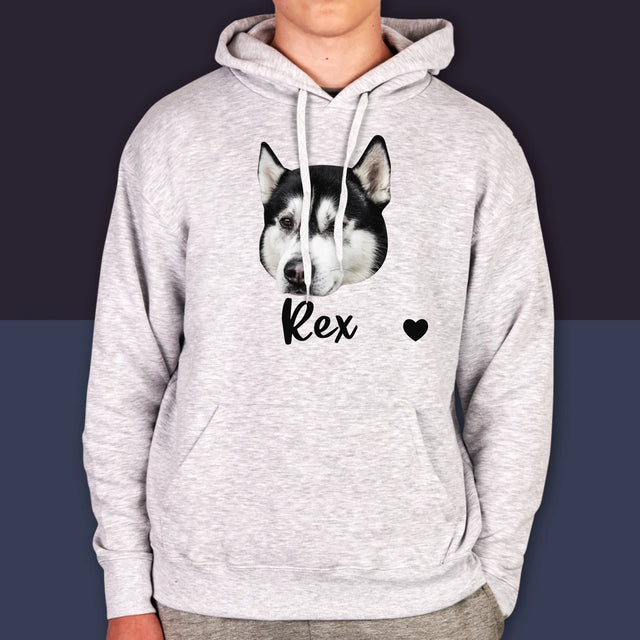 Personajul Tău: Capul Câinelui Tău - Hanorac Cu Glugă Pentru Bărbați