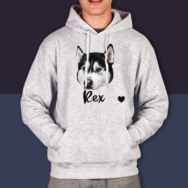 Personajul Tău: Capul Câinelui Tău - Hanorac Cu Glugă Pentru Bărbați