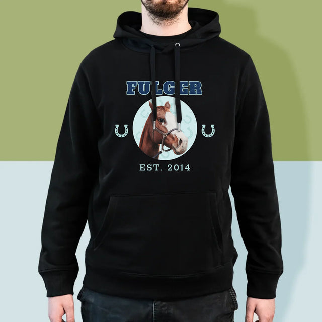 Personajul Tău: Calul Tău Varsity - Hanorac Cu Glugă Pentru Bărbați