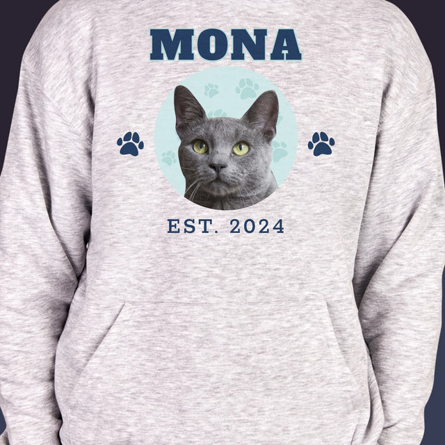 Personajul Tău: Mâțul Tău Varsity - Hanorac Cu Glugă Pentru Bărbați