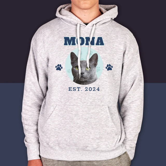 Personajul Tău: Mâțul Tău Varsity - Hanorac Cu Glugă Pentru Bărbați