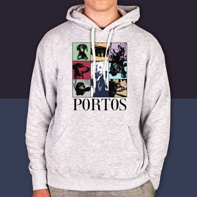 Colaj De Fotografii: Cățeluș Ca Taylor - Hanorac Cu Glugă Pentru Bărbați