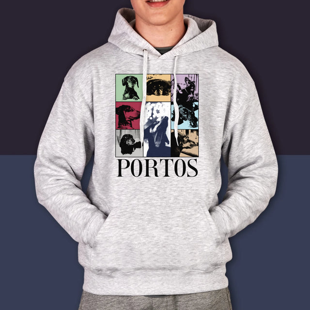 Colaj De Fotografii: Cățeluș Ca Taylor - Hanorac Cu Glugă Pentru Bărbați