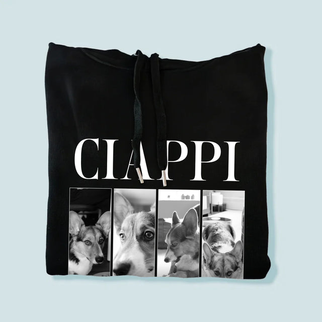 Colaj De Fotografii: Bootleg Clasic Cu Cățeluș - Hanorac Cu Glugă Pentru Bărbați