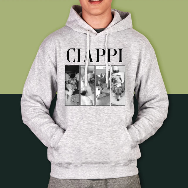 Colaj De Fotografii: Bootleg Clasic Cu Cățeluș - Hanorac Cu Glugă Pentru Bărbați